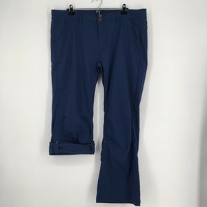 Prana Halle Pants Navy Blue Adjustable Length